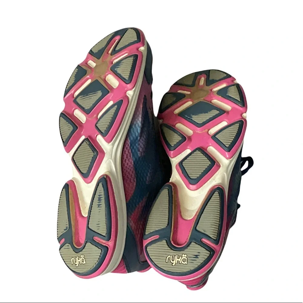 RYKA Women's Devotion Plus 2 Walking Shoe, Blue/Rose Violet/Chrome Silver Sz 9M